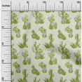 thumbnail image 2 of oneOone Velvet Pear Green Fabric Cactus Sewing Craft Projects Fabric Prints By Yard 58 Inch Wide, 2 of 5