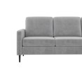 Queer Eye Wimberly Pillowback Sofa Sectional, Light Gray Velvet