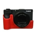 thumbnail image 1 of GadgetCom Camera Half Case Compatible with Canon PowerShot V1 , Anti-Slip PU Leather Shell Protective Cover, 1 of 6