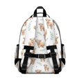 thumbnail image 3 of Highland Cow and Leaf Print Cute School Backpack Bag for School with Padded Back and Adjustable Shoulder Straps 15.25"x11.5"x5.25", 3 of 5