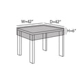 thumbnail image 2 of Covermates Square Table Top Cover - Premium Polyester, Weather Resistant, Drawcord Hem, Middle Buckle Strap, Patio Table Covers-Clay, 2 of 7