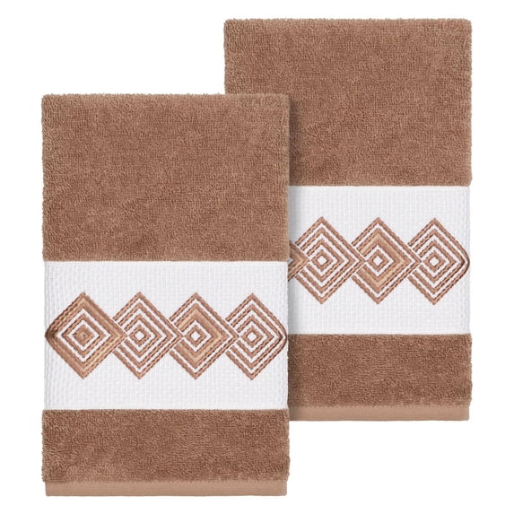 Linum Home Textiles Noah Turkish Cotton Embellished Hand Towel