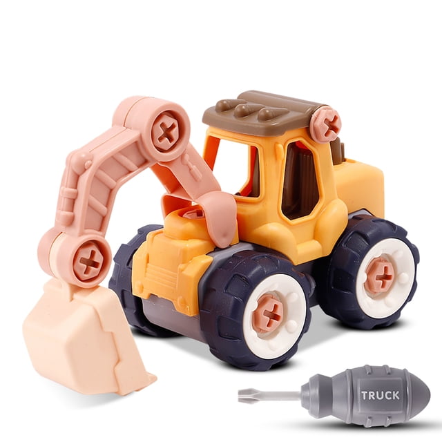 Modelo de camión para niños, vehículos de construcción, juguete, juego de aprendizaje temprano para excavadora de interior GeweYeeli FN000741-01B