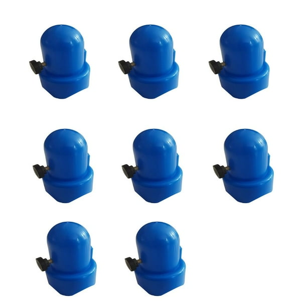 Cama De Salto Tapa De Tubo De Plástico Sombrero Azul Barandilla Cubierta Superior Cubierta De Columna Tapa De Cama Elástica Con Tornillo De Pulgar Tapas De Poste Para Eigraketly OD005073-00
