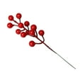 thumbnail image 5 of 32Pcs Simulated Berries Realistic Artificial Red Berry Stems DIY Christmas Holly Berries for Wreaths Table Ornaments-Red, 5 of 8
