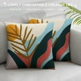 thumbnail image 3 of JEUXUS Boho Pillow Covers Textured Throw Pillows Covers Abstract Leaf Floral Pillow Cover Boho Decorative Pillows for Couch Bed Sofa, 3 of 5