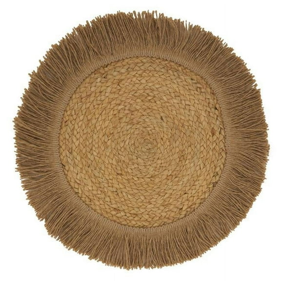 Saro Lifestyle Jute Fringe Placemat (Set of 4)