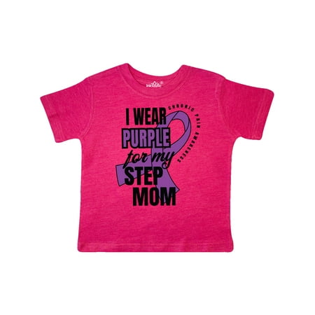 

Inktastic Chronic Pain I Wear Purple For My Step Mom Gift Toddler Boy or Toddler Girl T-Shirt