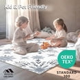 thumbnail image 4 of ODIKA 6'x9' Machine Washable Non-Slip Area Rug, Snowflake Crystal Winter Crochet Hook Latch Kit High Traffic Rug with Pad, Gray, 642480, 4 of 8