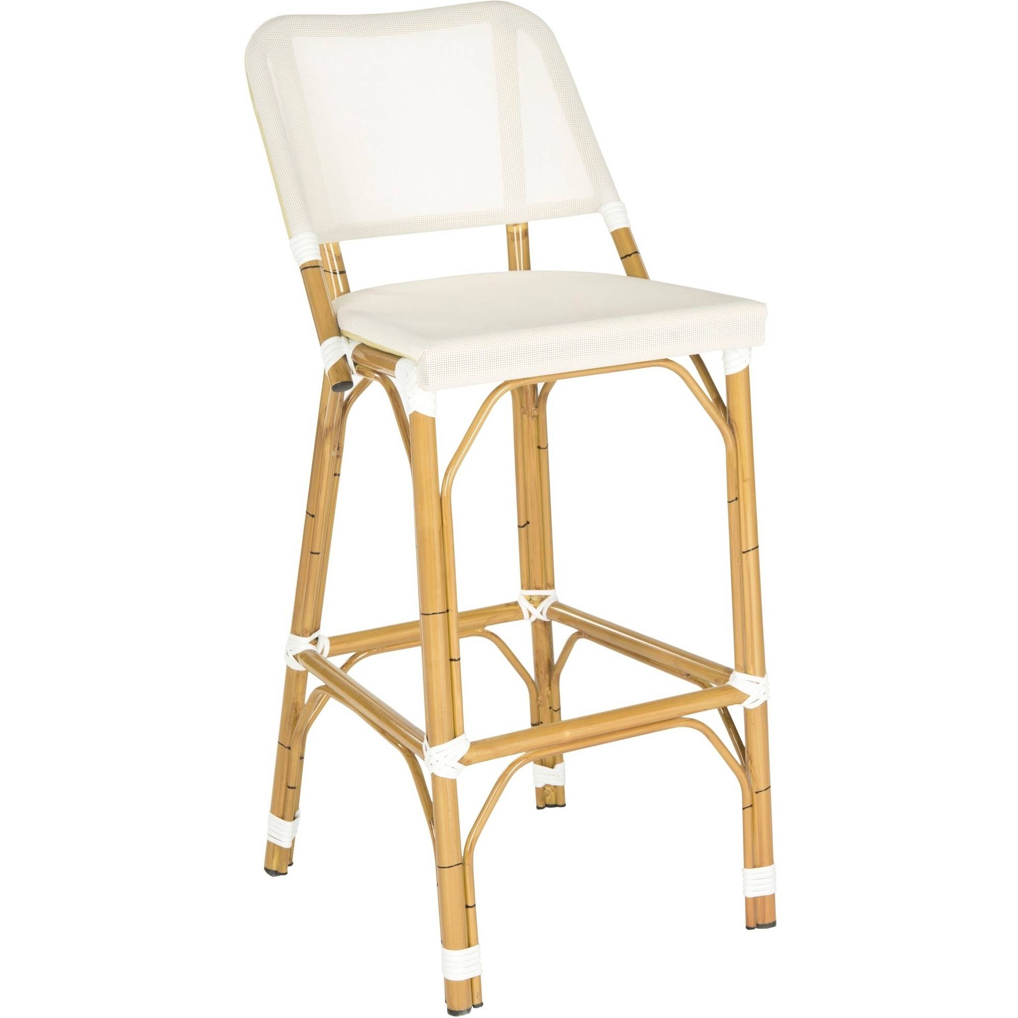 Safavieh Deltana Wicker Indoor-Outdoor Barstool