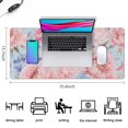 thumbnail image 5 of Long Mouse Pads for Desk,Pioneer Flower Floral Print Pattern Desk Mats on Top Of Desks, Desk Mouse Pad Extra Large with 3mm Non-Slip Base and Stitched Edge for Gaming,Office,Work,Home 35.4"x15.7", 5 of 6