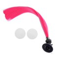thumbnail image 1 of Stylish Pink Braids Adornment Wig with Suction Cup for Motorcycle – Durable, Comfortable, Natural Look, Safe Decoration for Women, 1 of 3