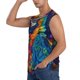 thumbnail image 3 of Fotbe Vibrant Rainbow Parrot Fantasy Men's Camiseta sin Mangas Estampada para Hombres, Playera Casual para Gimnasio, Entrenamiento, Playa-XX-Large, 3 of 7