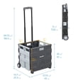 thumbnail image 2 of ECR4Kids Universal Rolling Cart, Black, 2 of 9