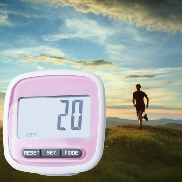 Simple Pedometer LCD Dispaly 3D Walking Step Counter Pedometer Running Walking Passometer Counter with Clip