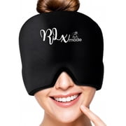 Migraine Relief Cap - 360° Cooling Ice Head Wrap for Headache Relief, Reusable Hot & Cold Gel Ice Cap for Migraines, Tension, Sinus Pressure & Puffy Eyes, Stretch Fit for Women & Men