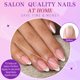 thumbnail image 3 of Press on Nails Lifextol 216 unidades, punta francesa blanca mediana, 3 of 6