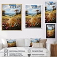 thumbnail image 4 of Designart "England Wildflower Meadowsengland horizon" Floral Floater Framed Canvas Print, 4 of 7
