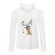 thumbnail image 4 of Camiseta de manga larga con cuello en V para mujer a la moda, blusa holgada con hombros descubiertos y estampado navideño de otoño Fridja  FKASFK3673, 4 of 4