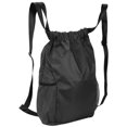 thumbnail image 1 of Drawstring Gym Bag, Polyester Fiber Drawstring Bag  For Travel For Women Black, 1 of 8