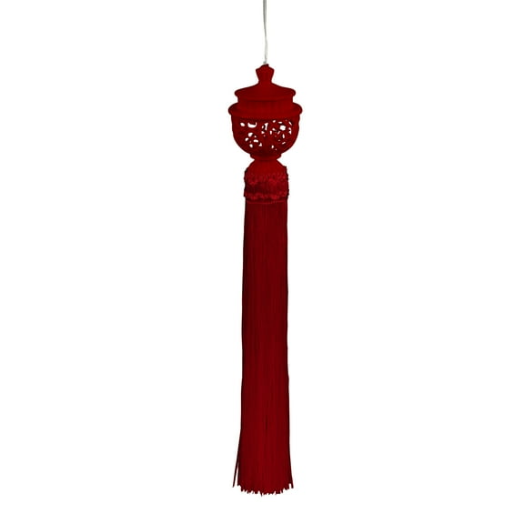 Evergreen Lighted Tassel, Red