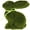 green, variant on Jiibva Simulated Moss Bunny Ornaments Ribbon Bunny Statues Flocked Bunny Crafts Table Decorations Artificial Moss Animal Statues for Easter Home Decor
