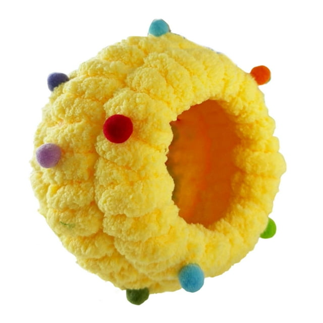 Cama nido de pájaro, decoración navideña, acogedora, linda, cómoda, ideal como regalo, elegante y cálida. amarillo