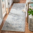 thumbnail image 2 of SAFAVIEH Martha Stewart Jane Floral Bordered Runner Rug, Cream/Blue, 2'2" x 8', 2 of 7