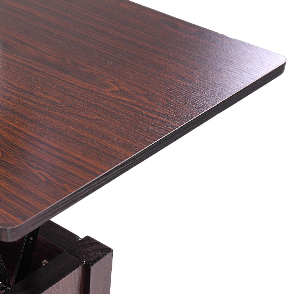 Lowestbest Wood Lift Top Coffee Table with Hidden Storage Compartment for Home Living Room, Rustic