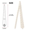 thumbnail image 3 of Salouo gold Snowflake print Pattern Men's Silk Ties 4.7"Necktie for Men Formal Ties Business Necktie Men's Wedding Fashion Accessory, 3 of 7