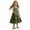 Green, variant on OSOLU Toddler Sleeveless Casual Little Girl Button Down Blouse Ruffled Dress(1 6Years) Boho Dailywear, 5-6Years