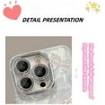 thumbnail image 2 of Feather Gradient Butterfly Glitter Fine Hole Phone Case, Lens Fully Covered, Plated Bezel, Small Fresh Girl, for iPhone 15 14 13 12 11 Pro Max Plus Phone Case (Blue,iPhone 14 Pro Max), 2 of 8