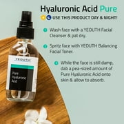 YEOUTH Pure Hyaluronic Acid Hydrating Serum for Dry & Dull Skin 1oz