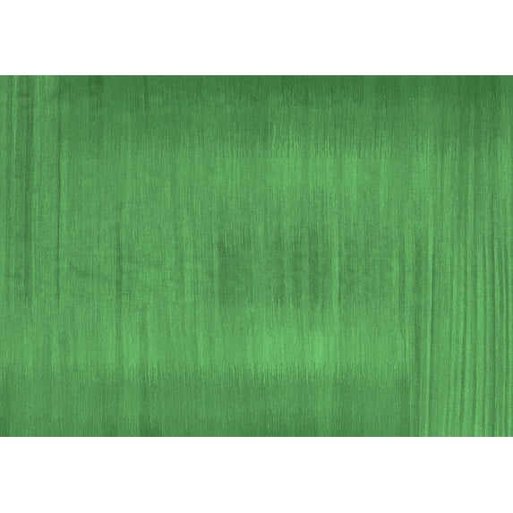 Ahgly Company Indoor Rectangle Abstract Emerald Green Contemporary Area Rugs, 4' x 6'