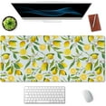 thumbnail image 3 of XXL Lemon Fruits Tree Leaf Gaming Mouse Pad - Large Big Mousepad, Laptop Computer Keyboard Mat, Non-Slip Base, Stitched Edge, Perfect for Gaming Office, 35.5x15.7 Inch, 3 of 6