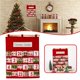 thumbnail image 1 of Injueey Calendario de Adviento de Navidad, bolsa colgante para el hogar, diseño de escena de Navidad, soporte de almacenamiento multibolsillo, Kits de decoración para fiestas, 1 of 6