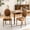 Orange, variant on Solid Wood Frame, High - Rebound Dining Chairs in Gray / Comfortable for Long - Term Dining