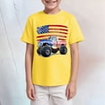 thumbnail image 4 of Xudanell My First 4th Of July Baby Boy Tshirts Summer Independence Day Truck and Star Printed Tshirts Children WearYellow11-12 Years, 4 of 4