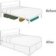 thumbnail image 2 of AUQ 2026 New Full Size Tailored Drop Wrap Around Solid Bed Skirt with Adjustable Elastic Belt Microfiber Fabric Fade & Wrinkle Resistant Bed Frame Cover Easy to Fit & Care (15 Inch Drop,Light Blue), 2 of 3