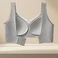 thumbnail image 6 of BiZtdJrK High Impact Sport Bra for Women Seamless High Support Bras Comfy Cotton Push Up Bralettes Full Coverage No Underwire Bralette Gray XXL, 6 of 10