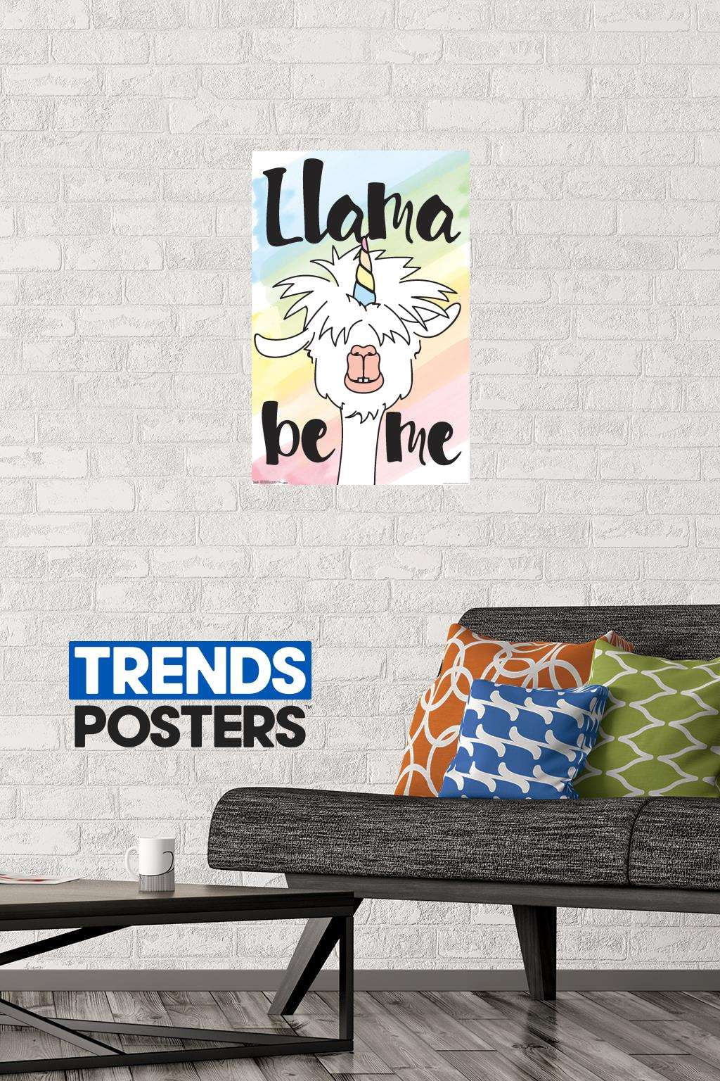 Inspiring Llama - Llama be me Wall Poster, 14.725" x 22.375"