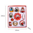 thumbnail image 3 of Mini Adornos Navideños De Madera Figuras Colgantes Árbol De Navidad Colgantes Pequeñas Decoraciones En Miniatura Vintage 10 Uds seitruly HA038191-00, 3 of 6
