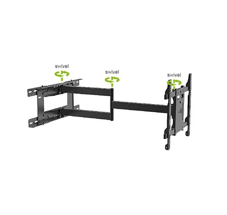 Mount Plus MP-L36-600 Long Arm Full Motion TV Wall Bracket with 36 inch Extension Articulating Arm | Fits Screen Sizes 32 to 70 Inch | VESA 600x400mm Compatible