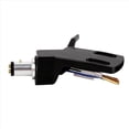 thumbnail image 2 of 2X Turntable Headshell Aluminium Alloy Headshell Record Turntable Needle Replacement Phono Stylus Cartridges Rack Black,2 x Phonograph Phono stand,Black, 2 of 5