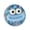 Sky Blue, variant on Cartoon Big Mouth Face Soft Elastic Squishy Glitter Clear Stress Relief Squeeze Ball