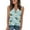 A002-Light Blue, variant on Hawaiian Print Sleeveless V-Neck Tops for Women Relaxed Fit Summer Shirts Fashion Soft Tee Comfortable Beach Tank Blouse