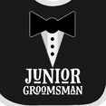 thumbnail image 4 of Inktastic Junior Groomsman Boys Wedding Party Mock Tux Boys Baby Bib, 4 of 4