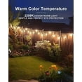 thumbnail image 4 of 300FT Outdoor String Lights, LED Bistro String Lights with Shatterproof ST38 Vintage Bulbs, 2200K Dimmable, Waterproof Hanging Lights for Porch, Deck, Garden, Backyard, Balcony - ETL Listed, 4 of 7