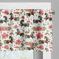thumbnail image 5 of Ambesonne Horses Valance & Curtain, Abstract Floral Stallion, 55"x30", Multicolor, 5 of 6