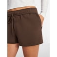 thumbnail image 4 of No Boundaries Fleece Foldover Shorts, 2'' Inseam, Women’s XXS-XXL, 4 of 5